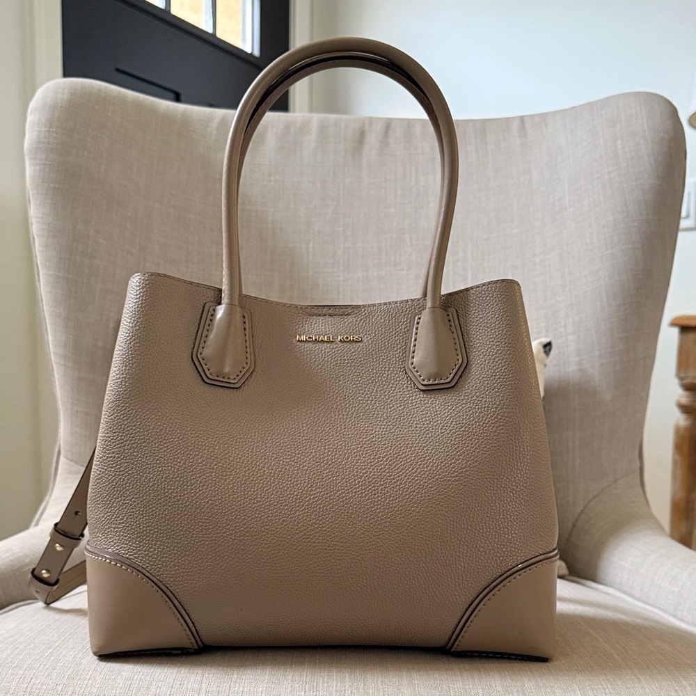 Michael Kors Taupe Leather Tote
